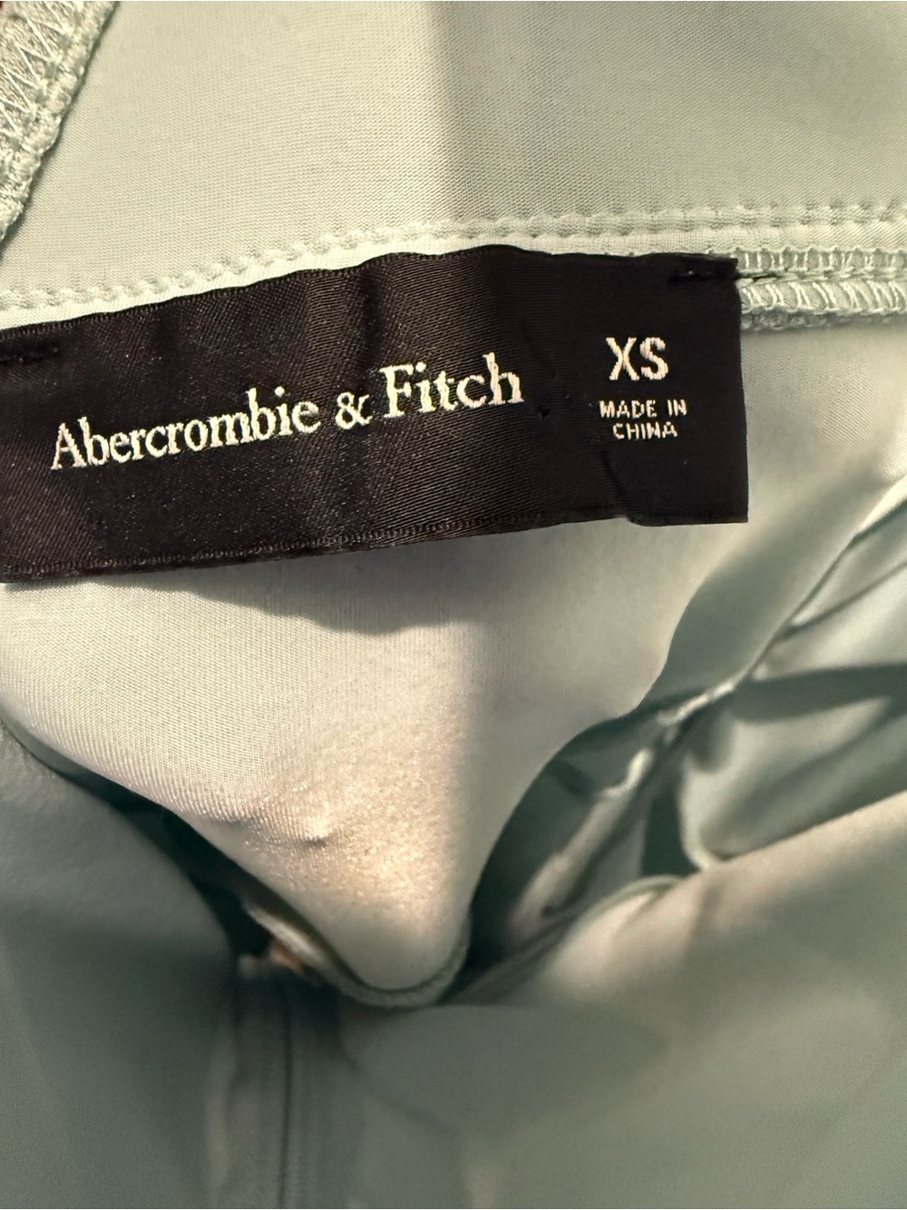 Abercrombie & Fitch Light Blue Asymmetrical Bodycon Midi Dress Size XS - Picture 7 of 12